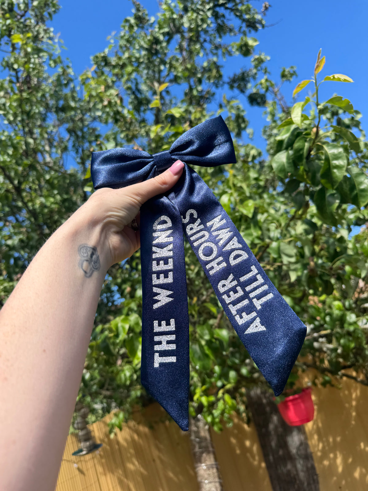 Inspired by The Weeknd Tour bow