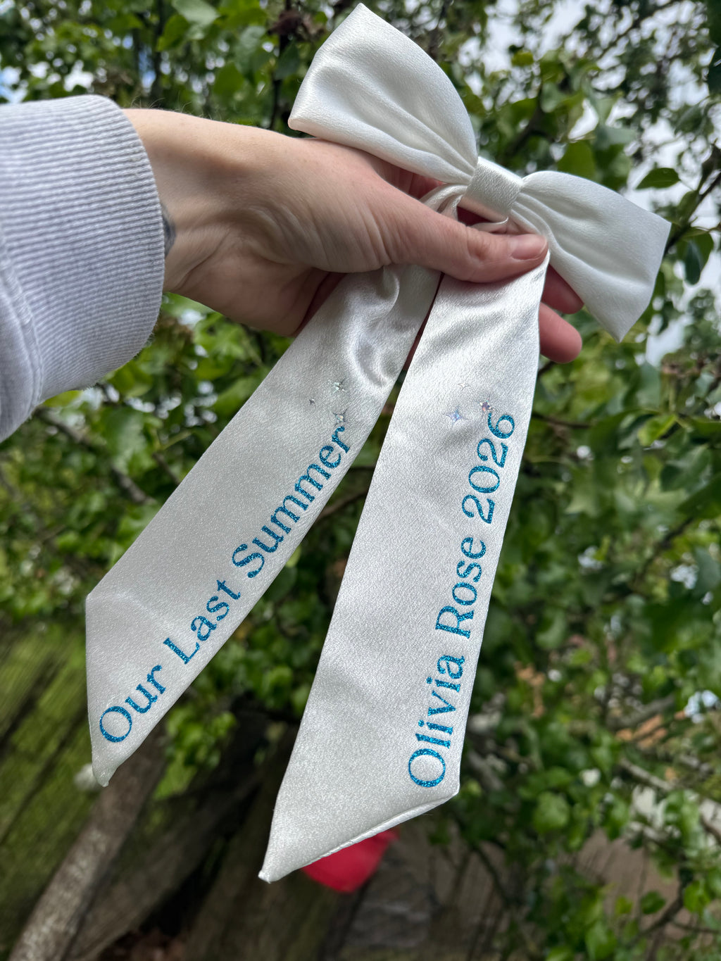 Personalised leavers "our last summer" 2026 leavers bow