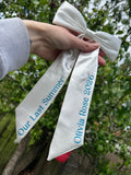 Personalised leavers "our last summer" 2026 leavers bow