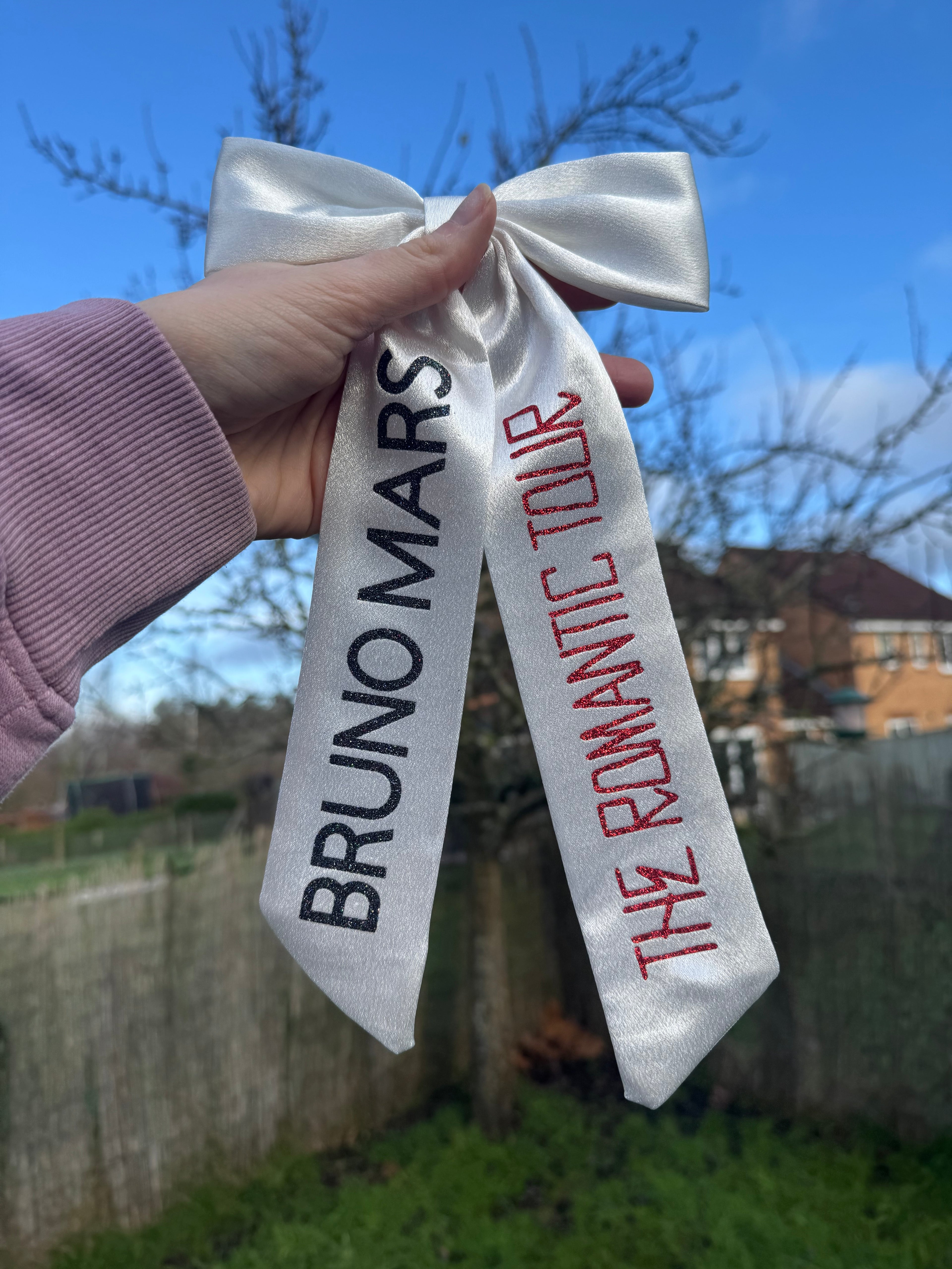 Inspired by Bruno Mars tour Bow