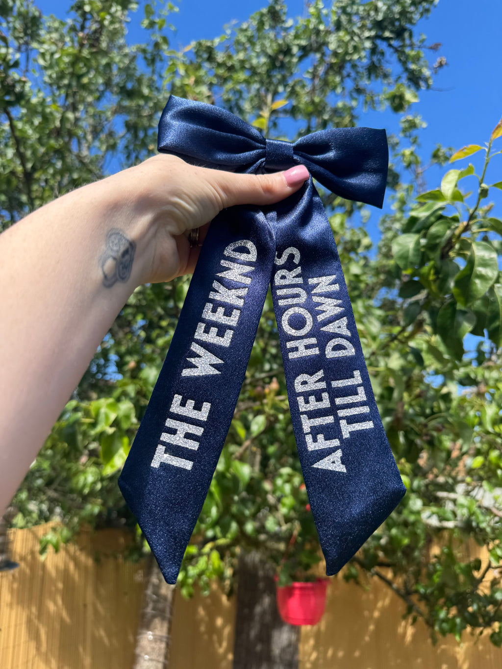 Inspired by The Weeknd Tour bow