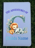 Personalised Safari letter passport cover