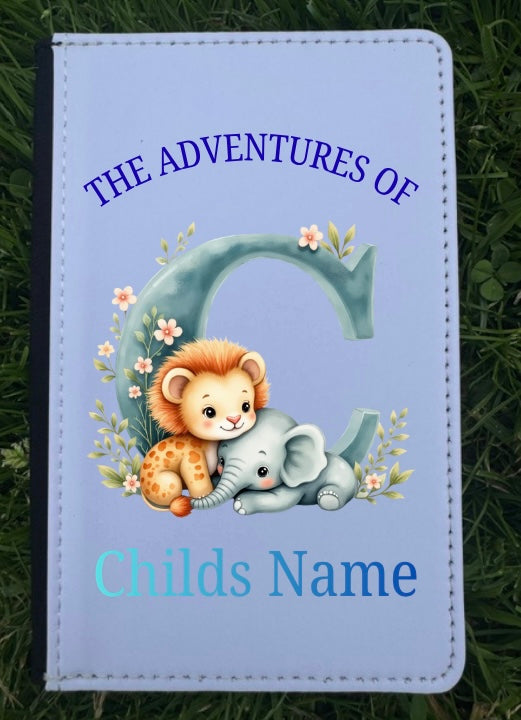 Personalised Safari letter passport cover