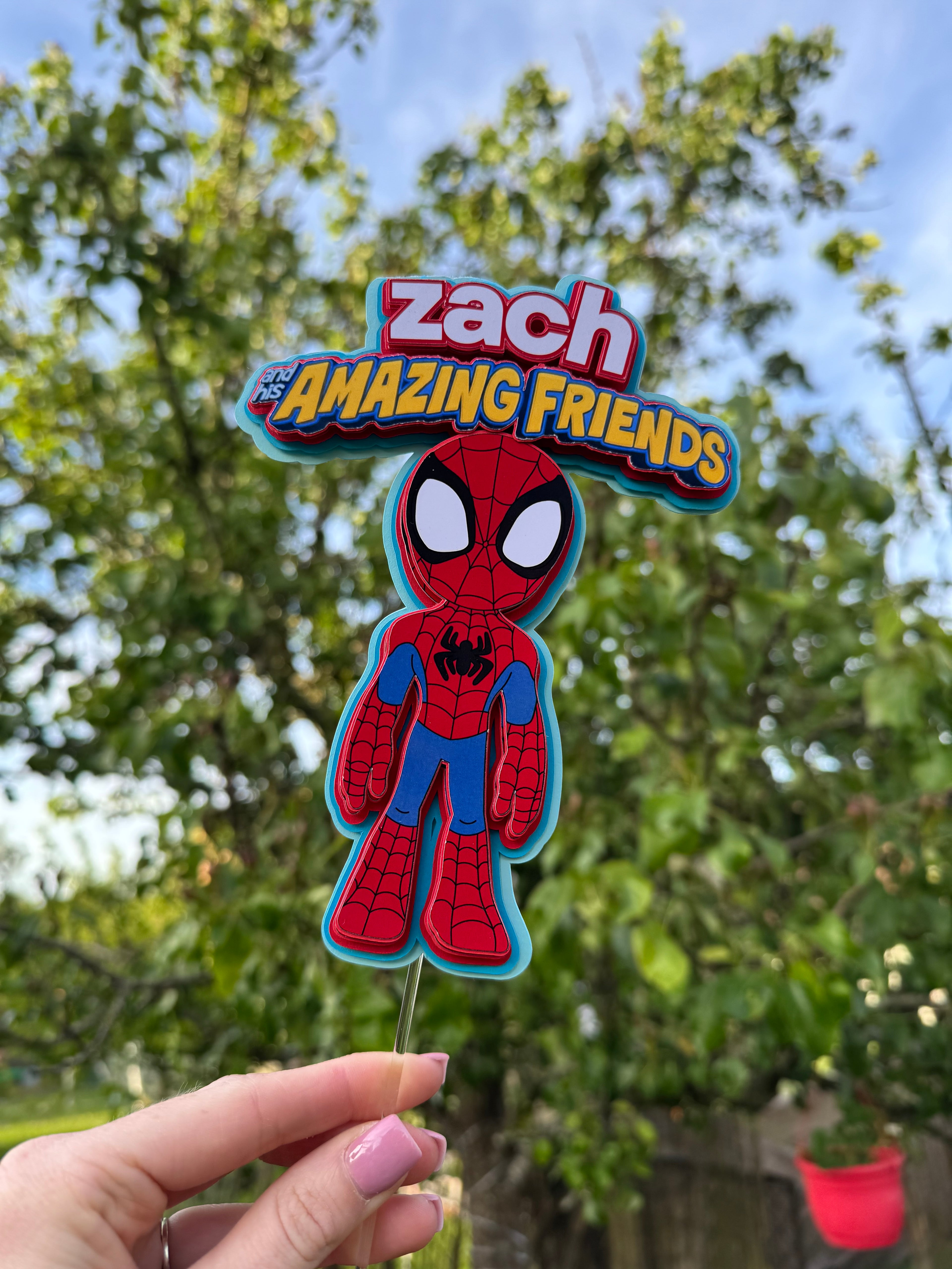personalised cake topper