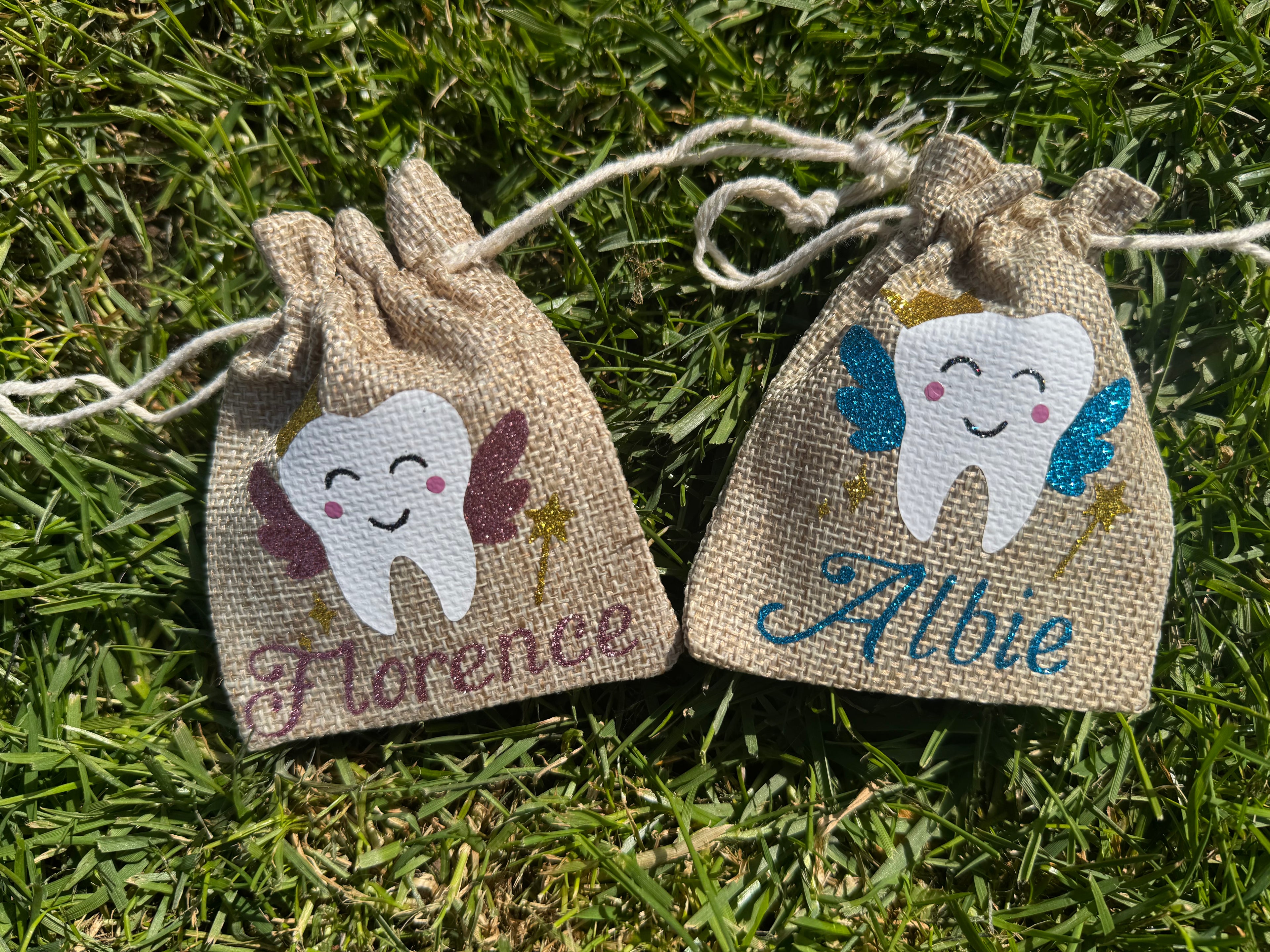 personalised tooth fairy bag