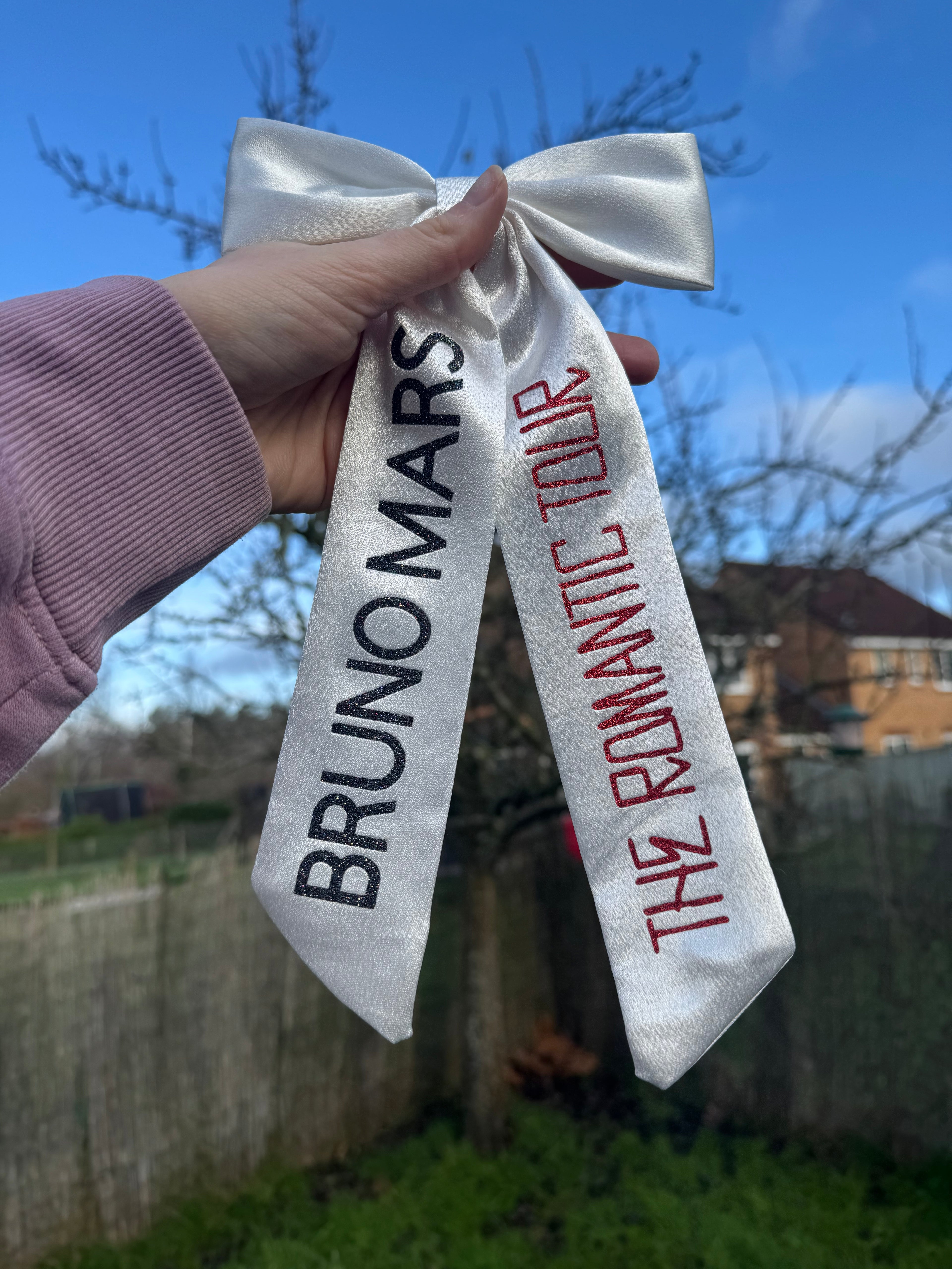 Inspired by Bruno Mars tour Bow