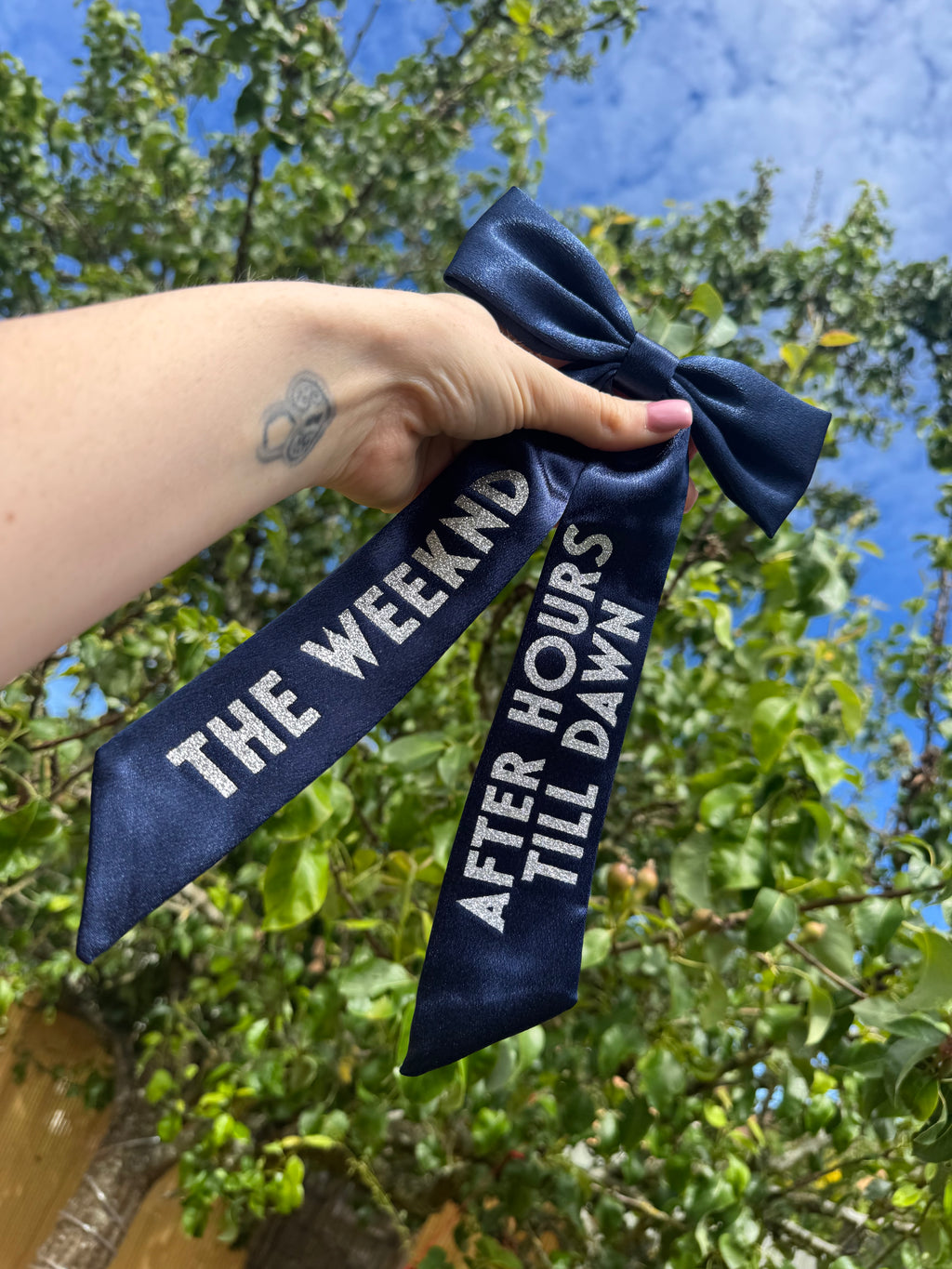 Inspired by The Weeknd Tour bow