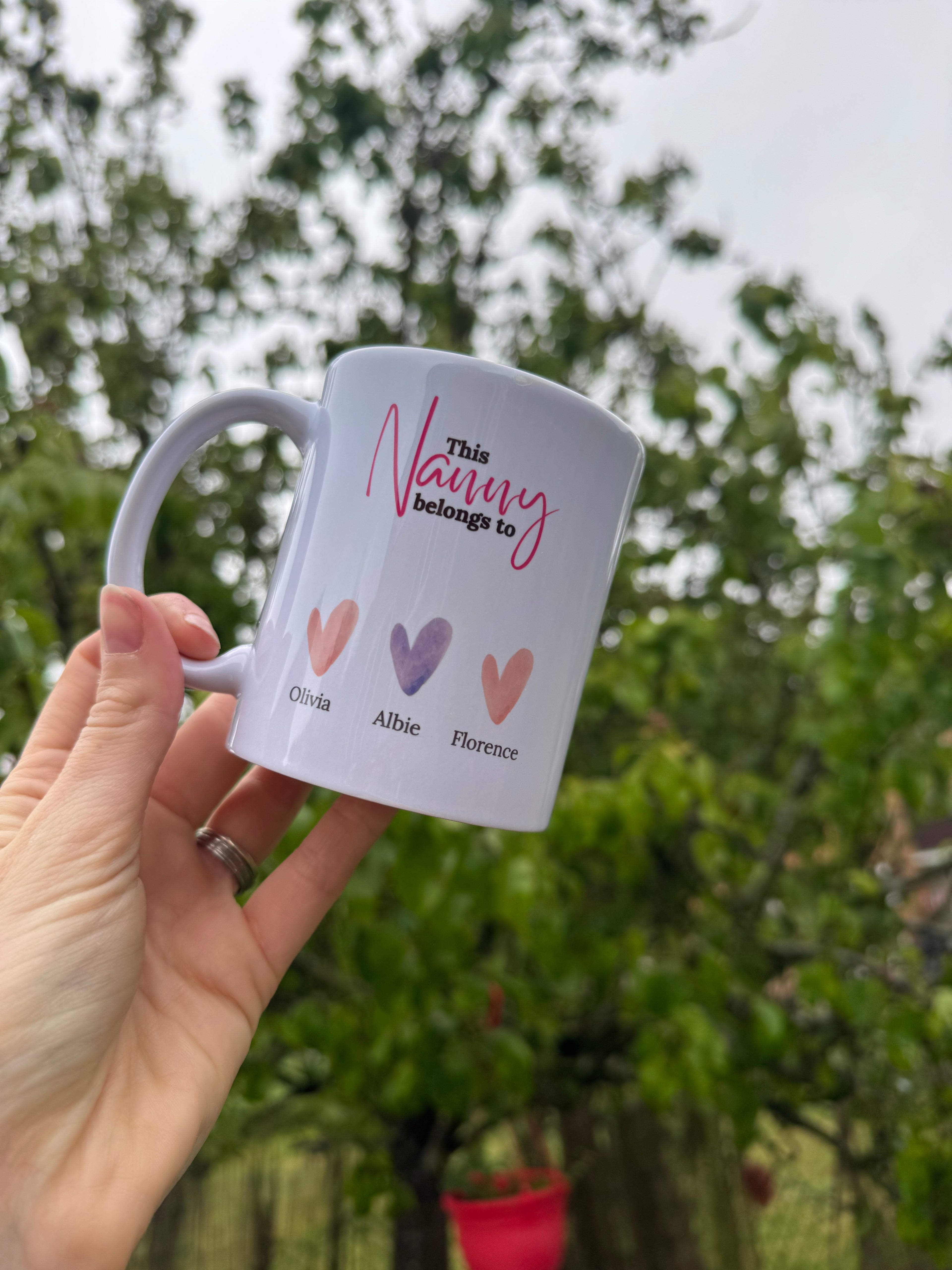 Personalised female family member mug