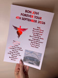 Foiled set lists! Inspired by Bon Jovi
