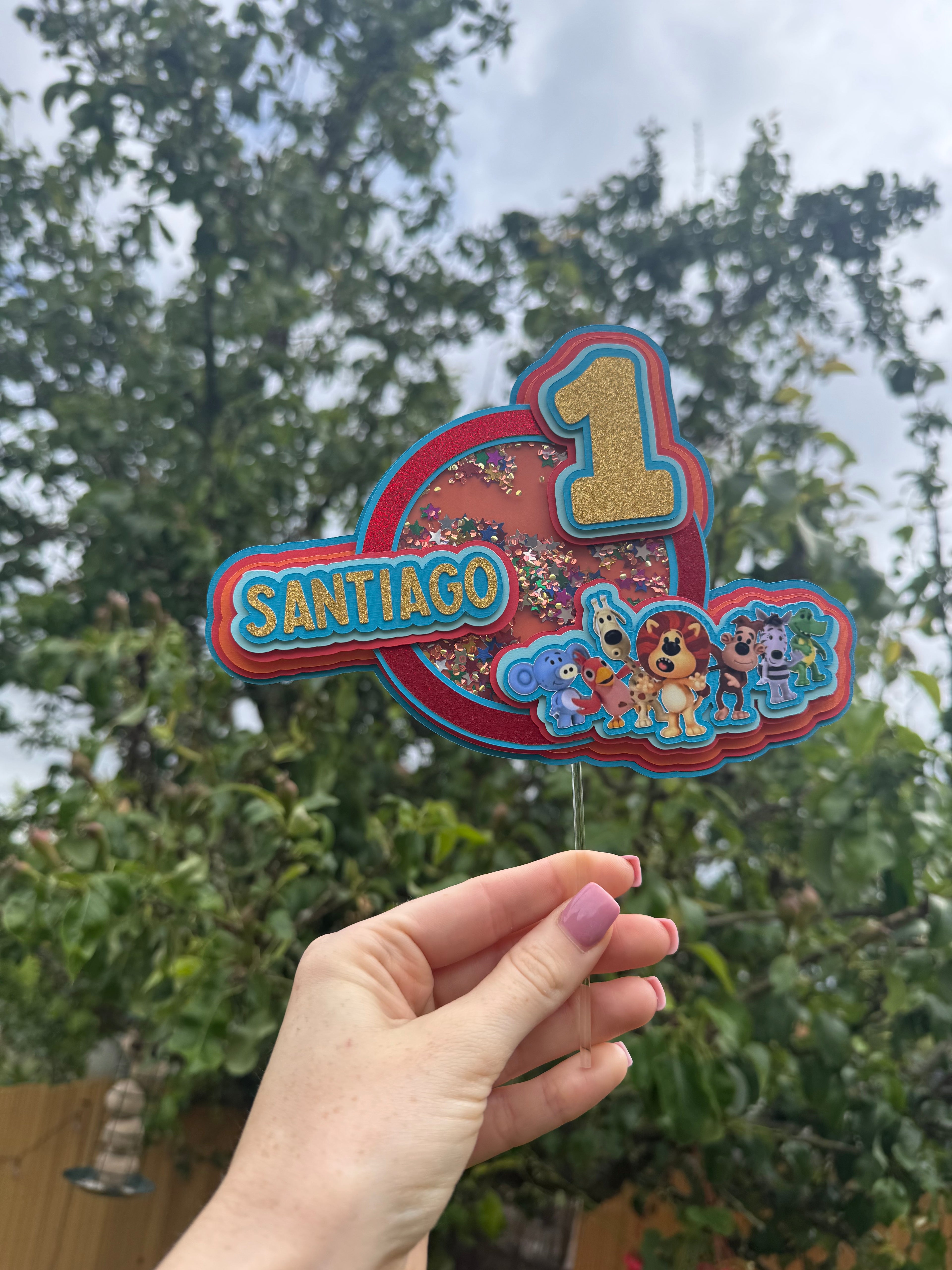 personalised cake topper
