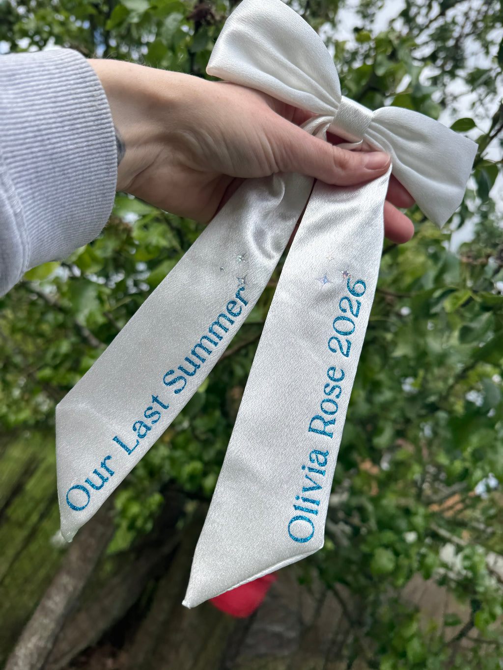 Personalised leavers "our last summer" 2026 leavers bow