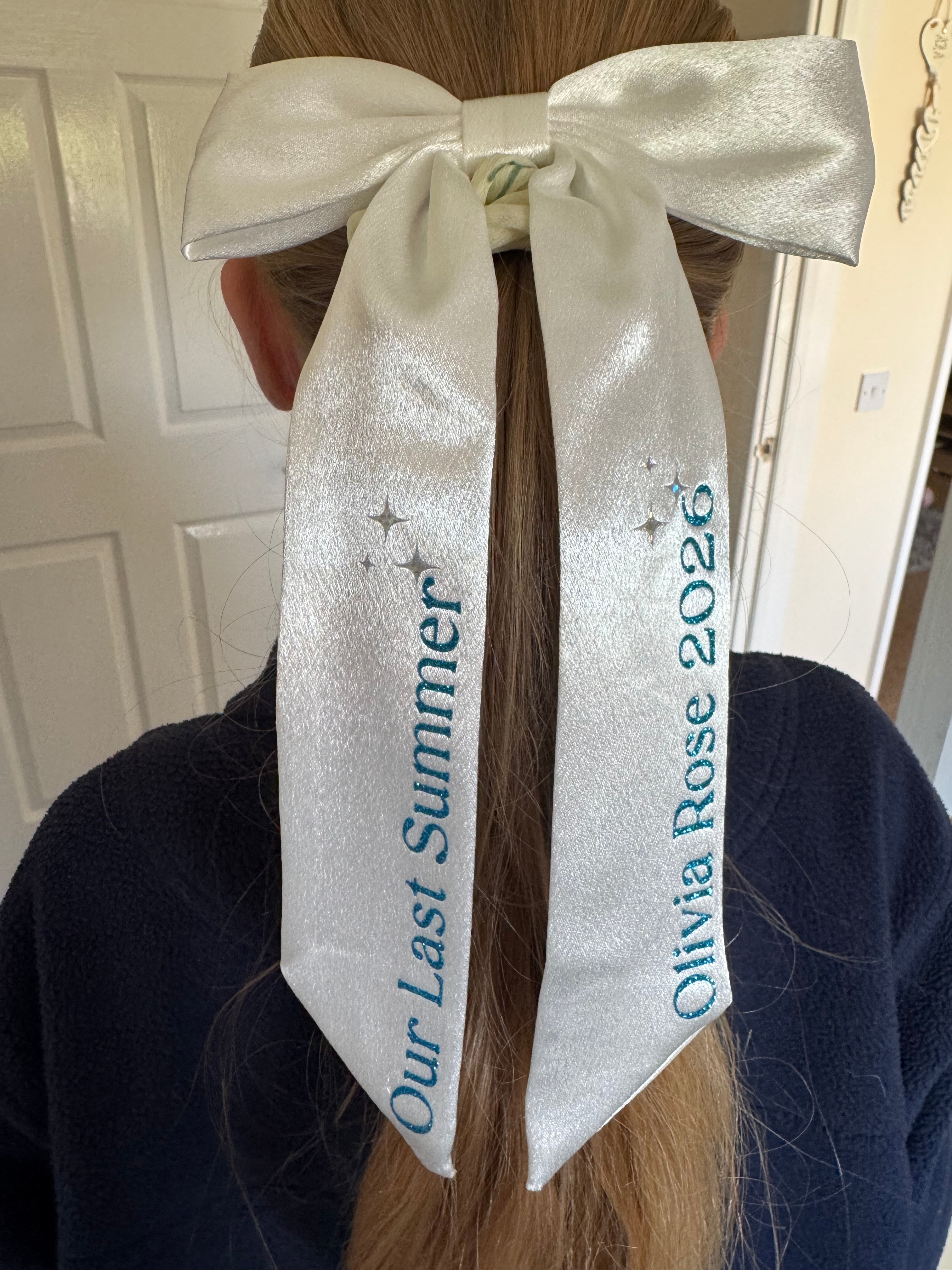 Personalised leavers "our last summer" 2026 leavers bow