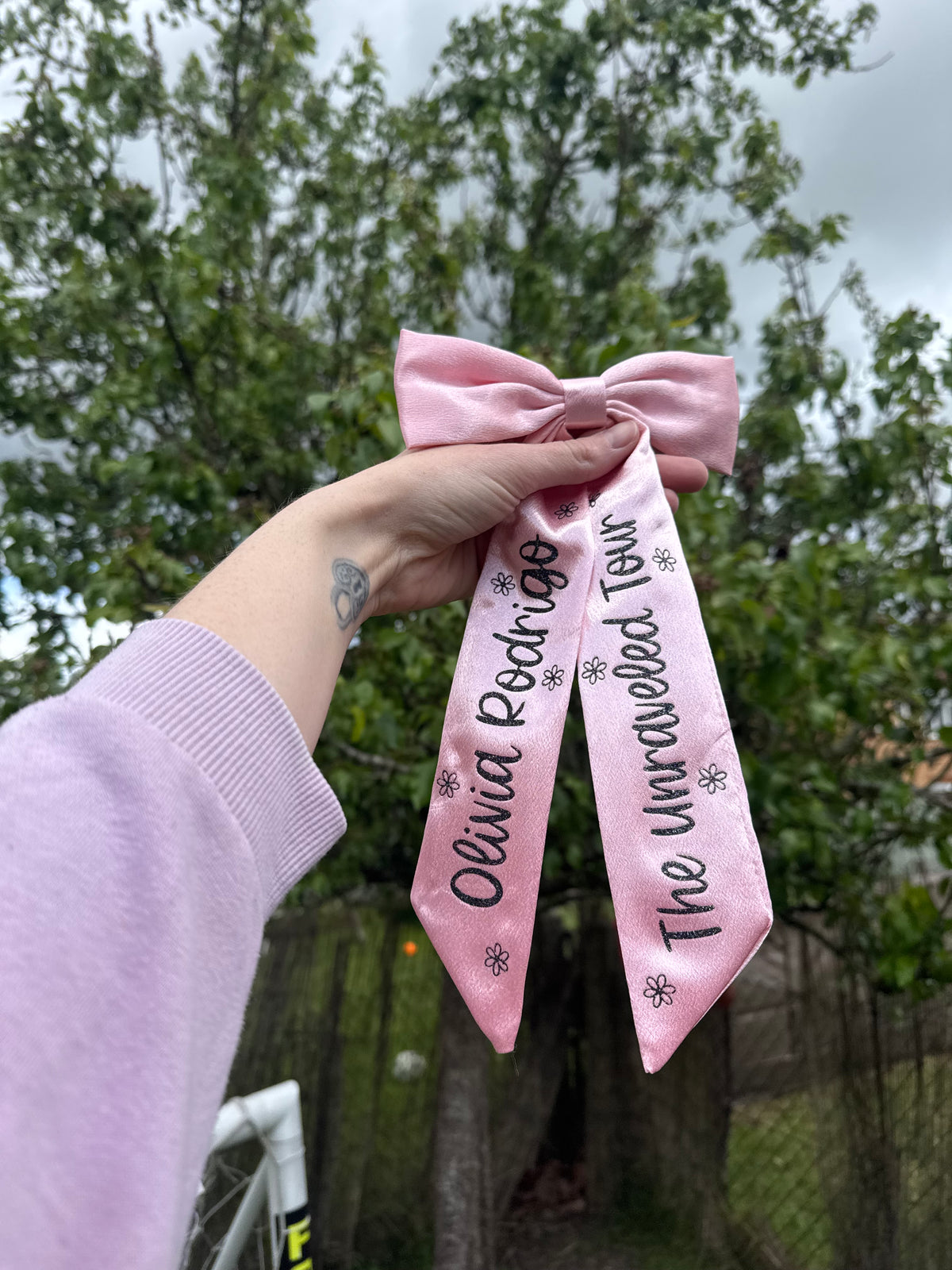 Inspired by Olivia Rodrigo concert bow