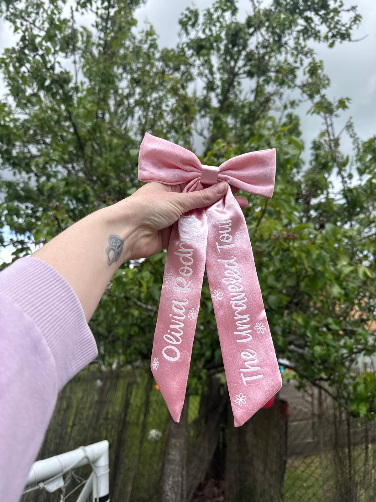 Inspired by Olivia Rodrigo concert bow