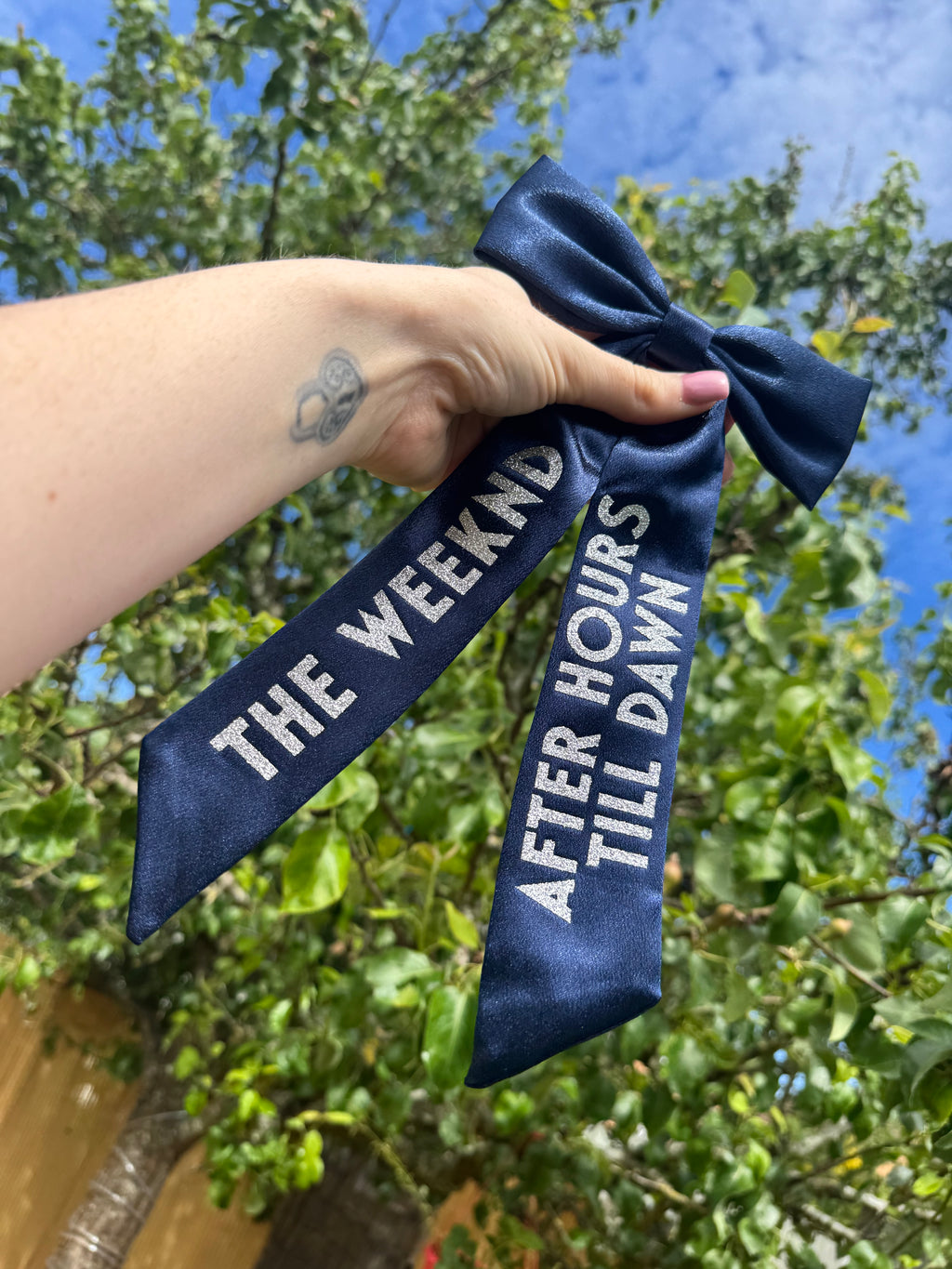 Inspired by The Weeknd Tour bow