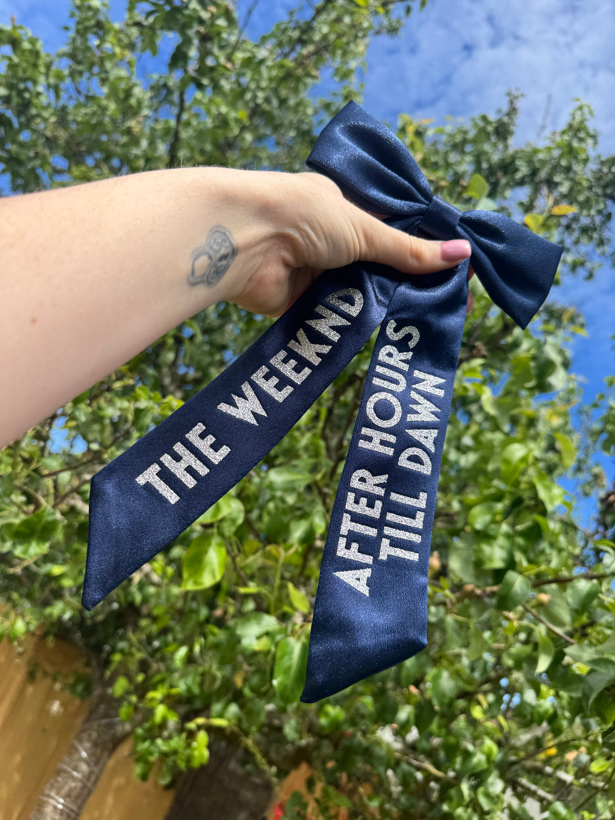 Inspired by The Weeknd Tour bow