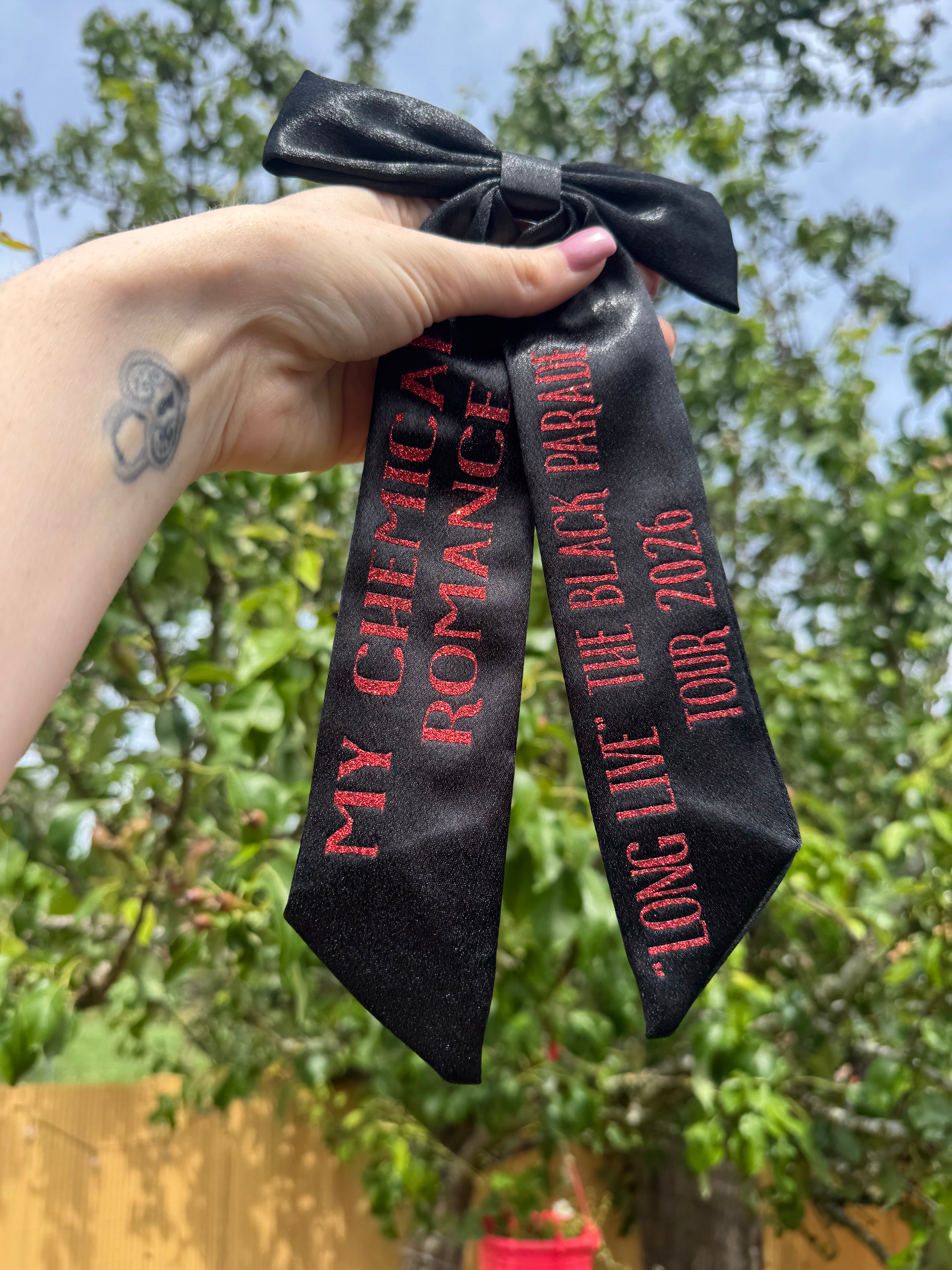 Inspired by My Chemical Romance concert bow