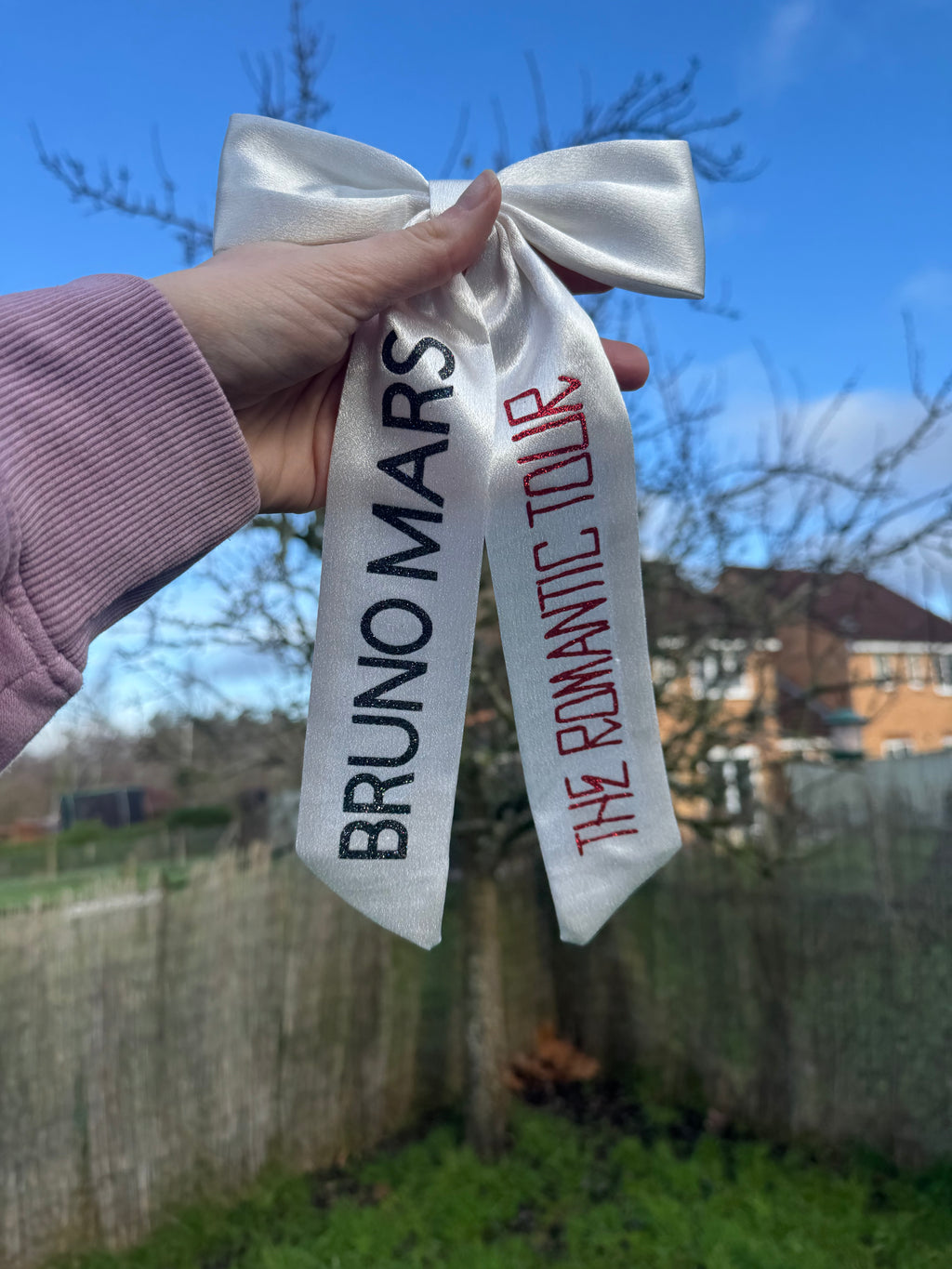 Inspired by Bruno Mars tour Bow